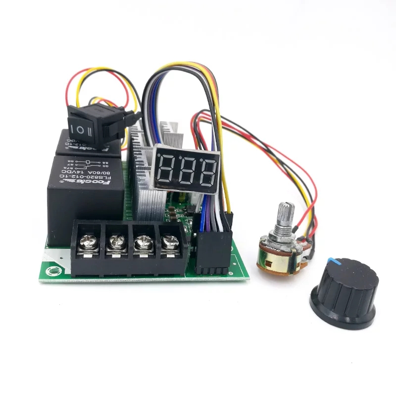 Régulateur de vitesse Moteur DC 10-55v PWM 60A avec Fonction de Commutation