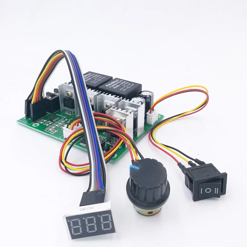 Régulateur de vitesse Moteur DC 10-55v PWM 60A avec Fonction de Commutation