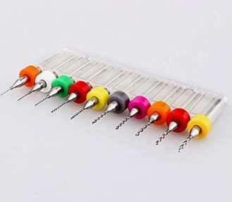 Ensemble des meches  forets de percage en carbure 0,3 mm é 1,2 mm pour circuit Imprimé  pour CNC PCB