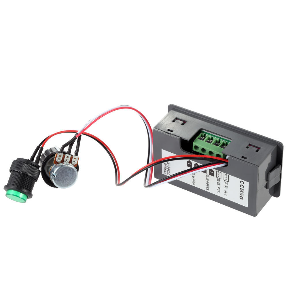 Régulateur de vitesse de moteur à affichage, DC 6V-30V, PWM 5A MAX 8A