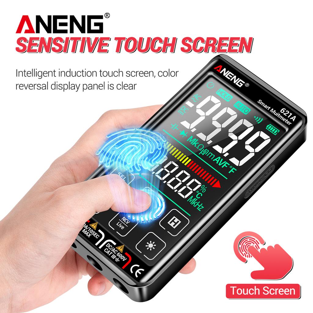 ANENG 621A MULTIMETRE numérique intelligent écran tactile multimètre testeur automatique DC/AC 10A