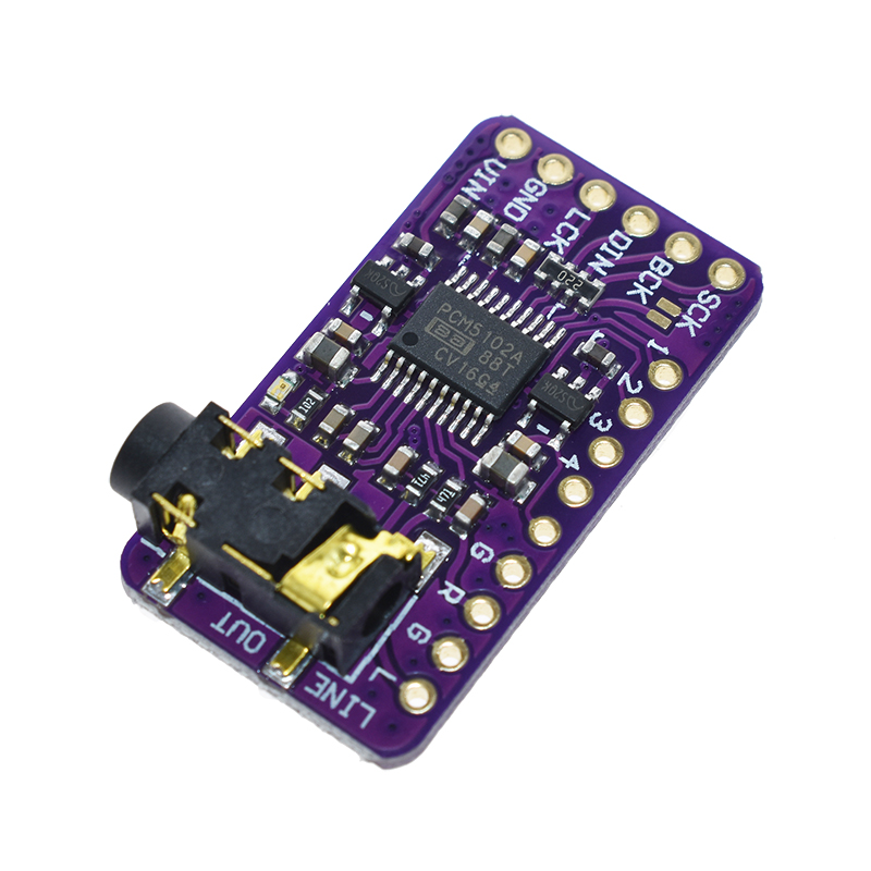 Module Audio numérique - PCM5102A DAC carte son pHAT 3.5mm prise stéréo 24 Bits