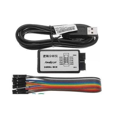 Analyseur Logique USB 24MHz 8 Canaux 24M Débogueur pour ARM FPGA