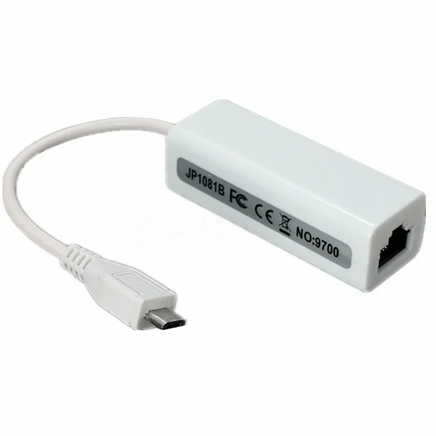 convertisseur de Micro USB vers RJ45 Ethernet/TCP/IP