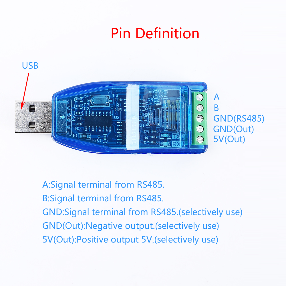 Convertisseur industriel USB vers RS485 CH340G