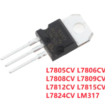 Regulateur de tension L7805CV TO220 L7805 TO-220 L7806CV L7808CV L7809CV L7812CV L7815CV L7824CV L7905CV L7908CV L7909CV L7912CV L7915CV L7924CV TO-220