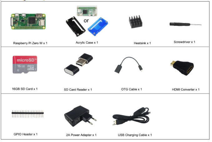 kit Raspberry Pi  Zero W
