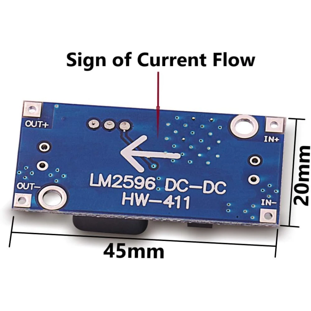 convertisseur abaisseur DC-DC lm2596 A 3.2V / 40V TO 1.3V / 35V