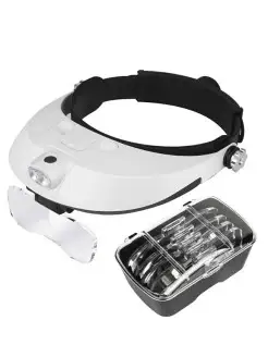 MG81001-G - Loupe de casque avec 5 lentilles.