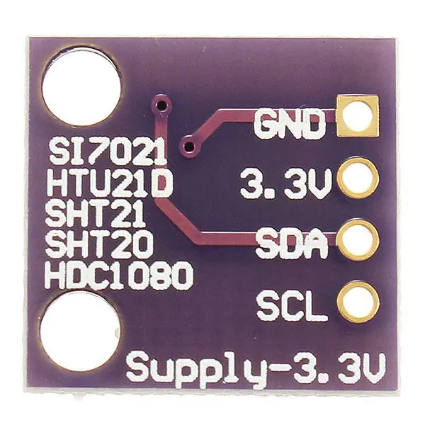 GY-213V-SHT21 Module de capteur de température et d'humidité haute précision