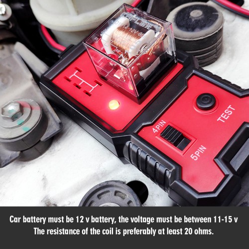 Testeur de relais automobile électronique 12V, outil de Diagnostic automatique de batterie de voiture