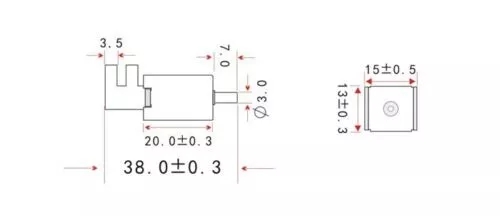 Micro-electrovanne électrique à 3 voies