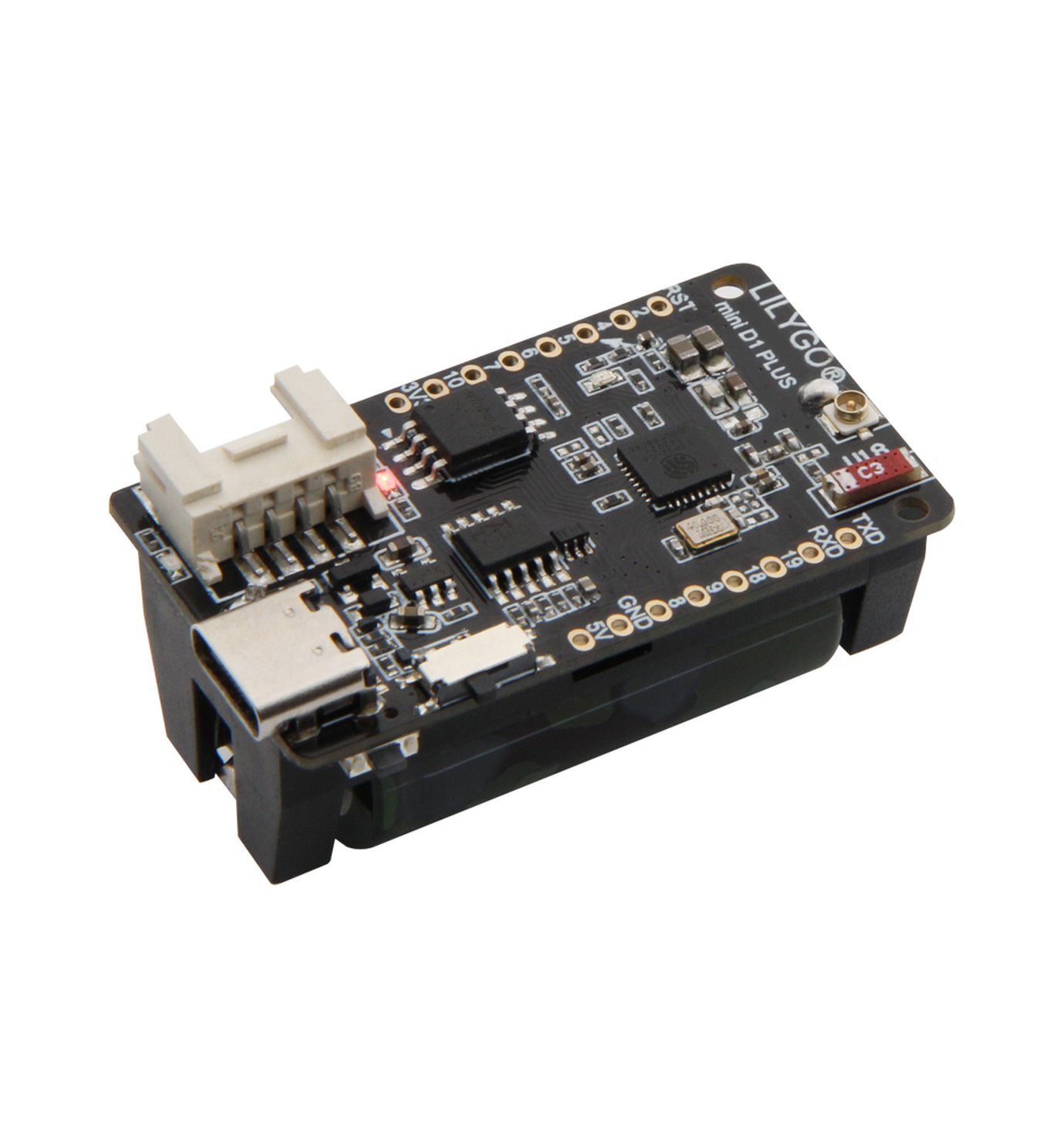 TTGO T-OI PLUS ESP32-C3 RISC-V avec support de batterie 16340