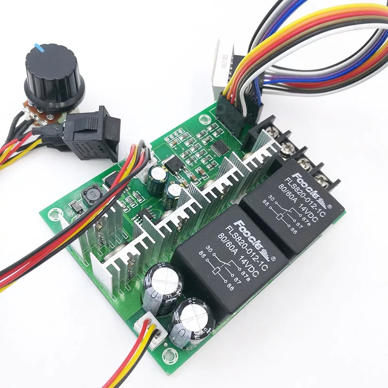Régulateur de vitesse Moteur DC 10-55v PWM 60A avec Fonction de Commutation