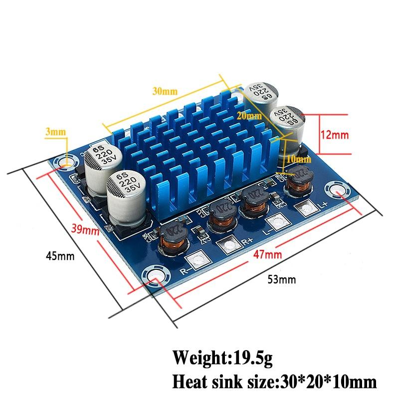AMPLIFICATEUR AUDIO  DC 8-26V 3A 30W + 30W TPA3110, XH-A232