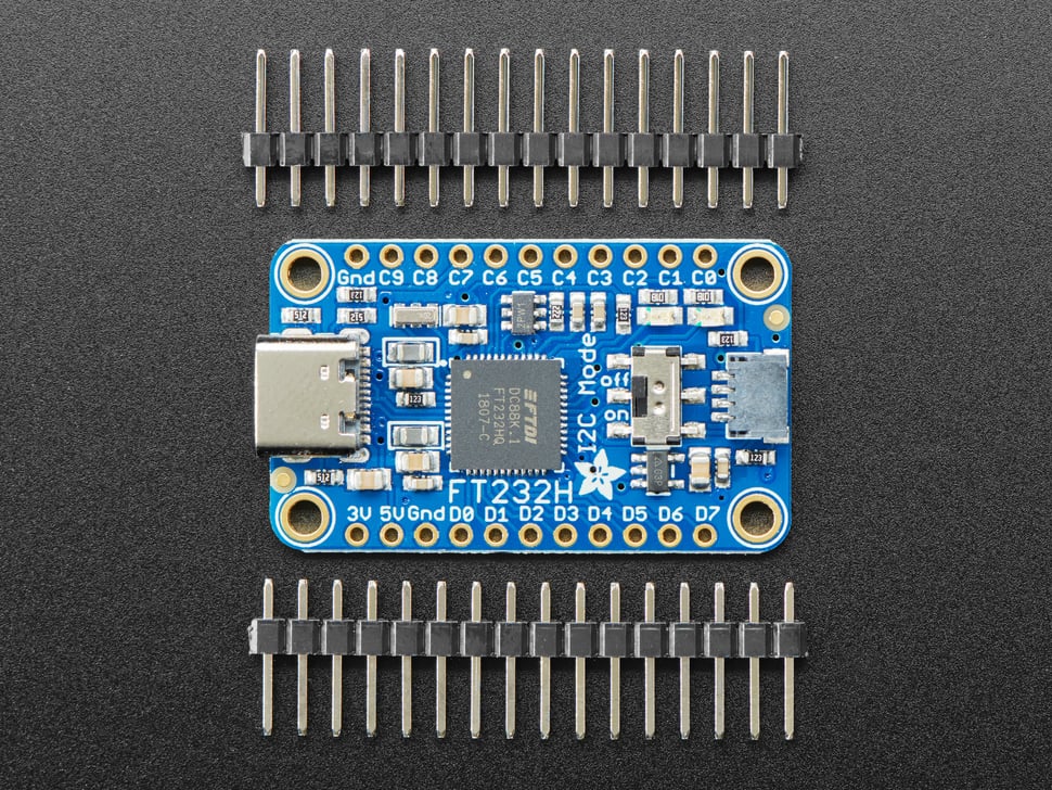 Carte d'Extension GPIO+I2C+SPI via USB - FT232H
