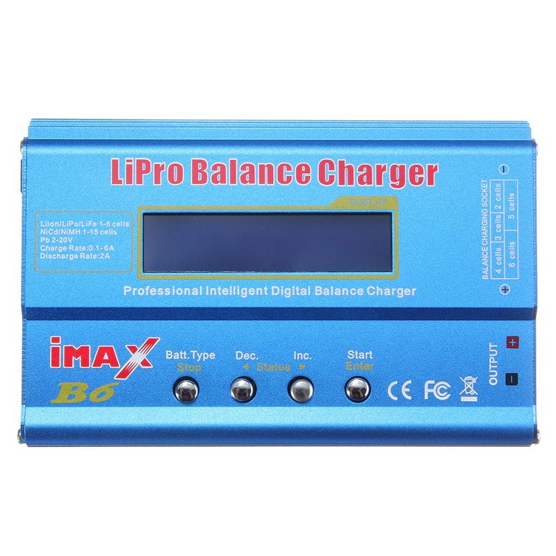 IMAX B6 – Chargeur Déchargeur d'Équilibre de Batterie Lipo + Adaptateur 12V 5A