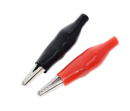 Pince Crocodile G98 électrique en métal 45MM, noir rouge