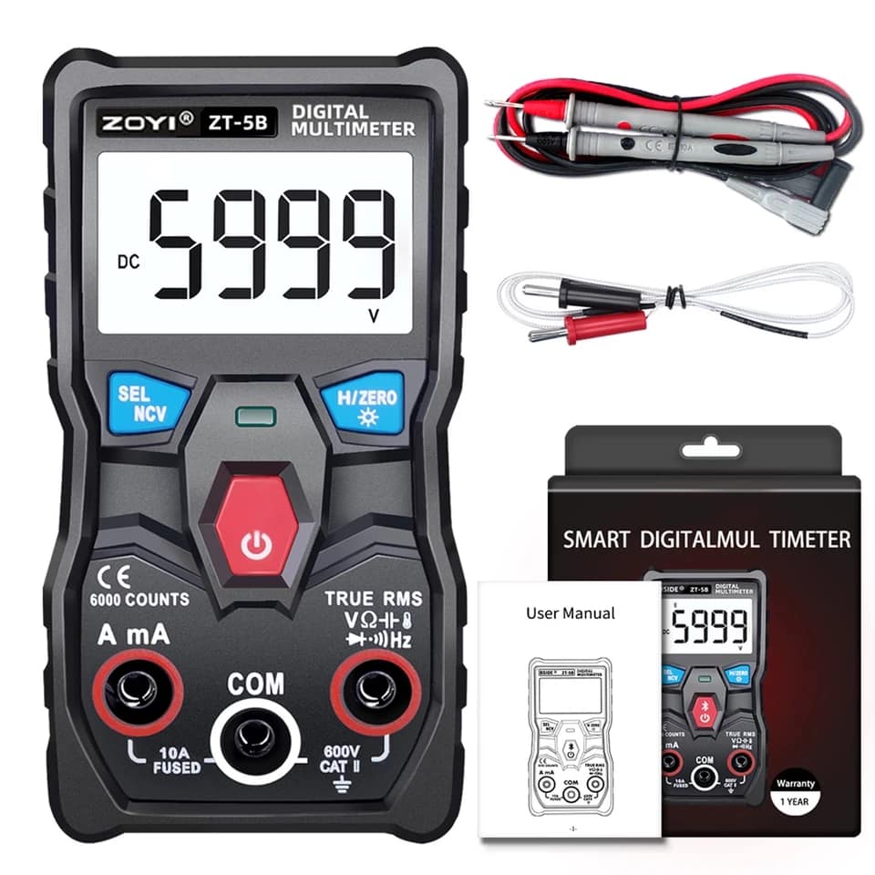 MULTIMETRE numérique intelligent, Bluetooth, technologie ZT-5B