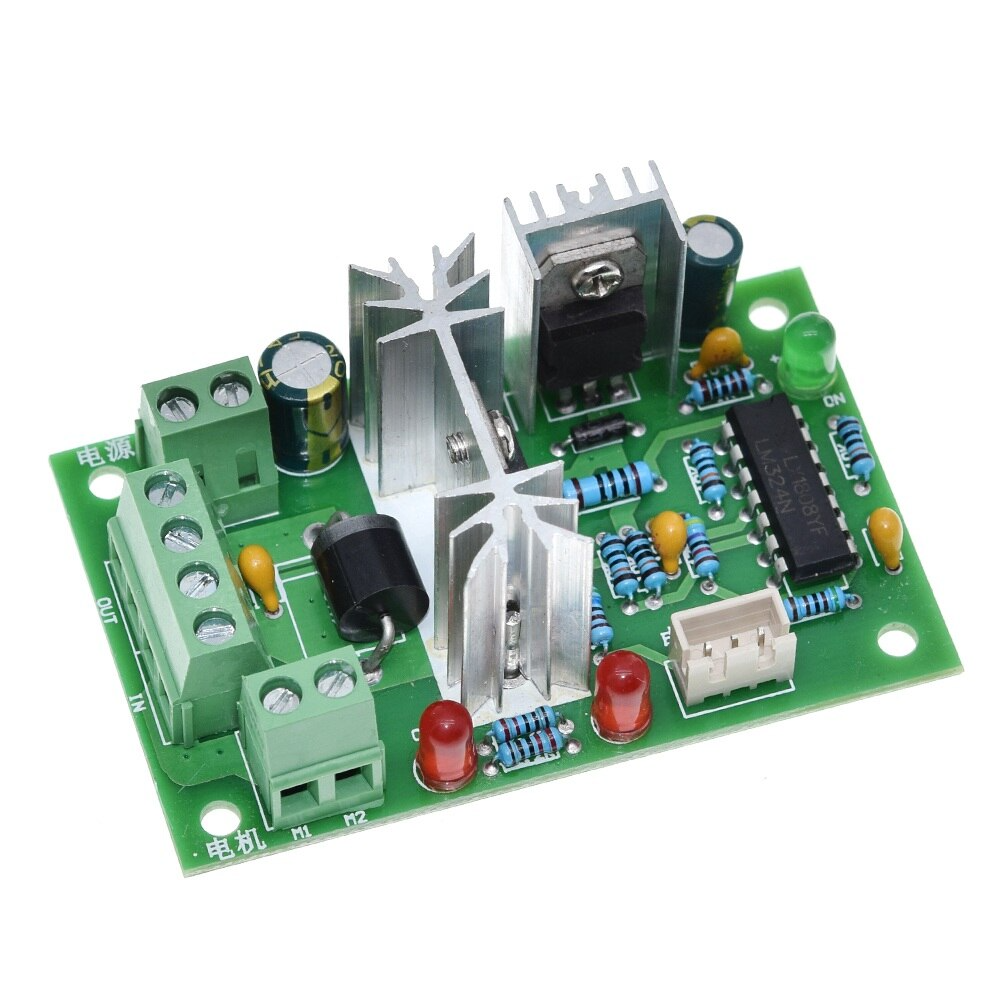 RÉGULATEUR VITESSE MOTEUR DC PWM 5-30V DC 6A/150W avec Fonction de Commutation