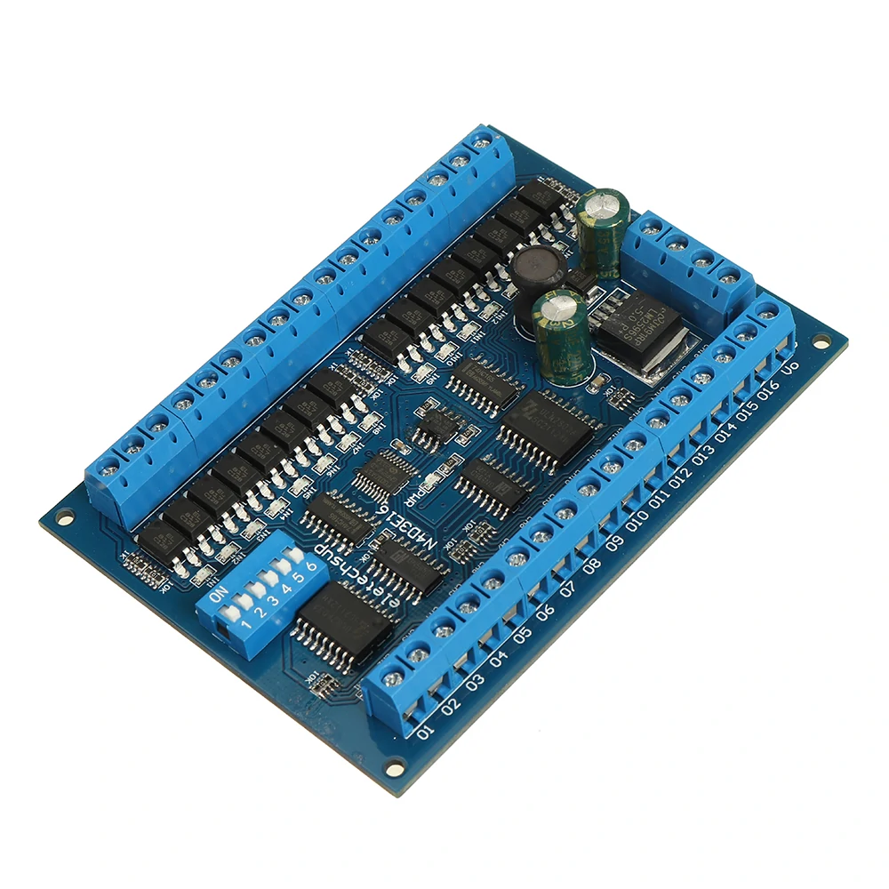 Panneau de commutateur RS485 16 entrées 16 sorties RS485 Modbus