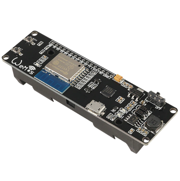 ESP8266 WiFi D1 ESP-Wroom-02  + support de batterie Rechargeable