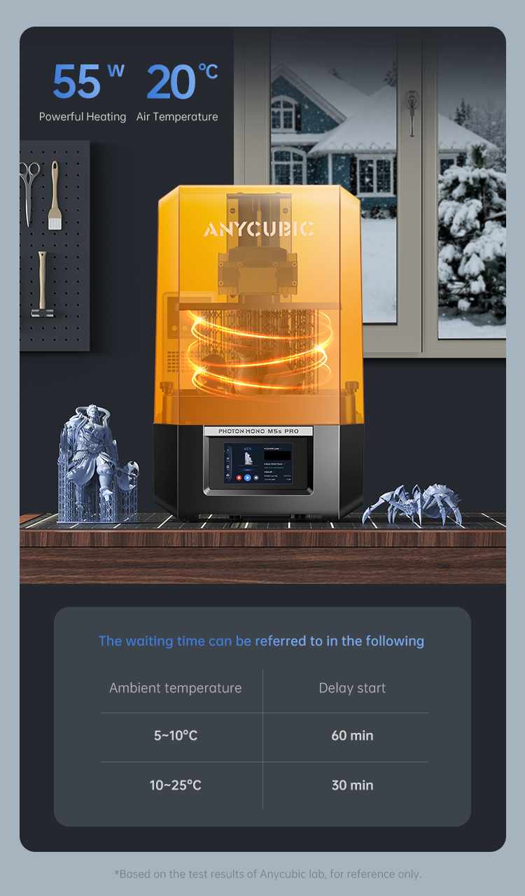 imprimante 3D résine  ANYCUBIC Photon Mono M5s Pro 14K ++  2KG gratuit