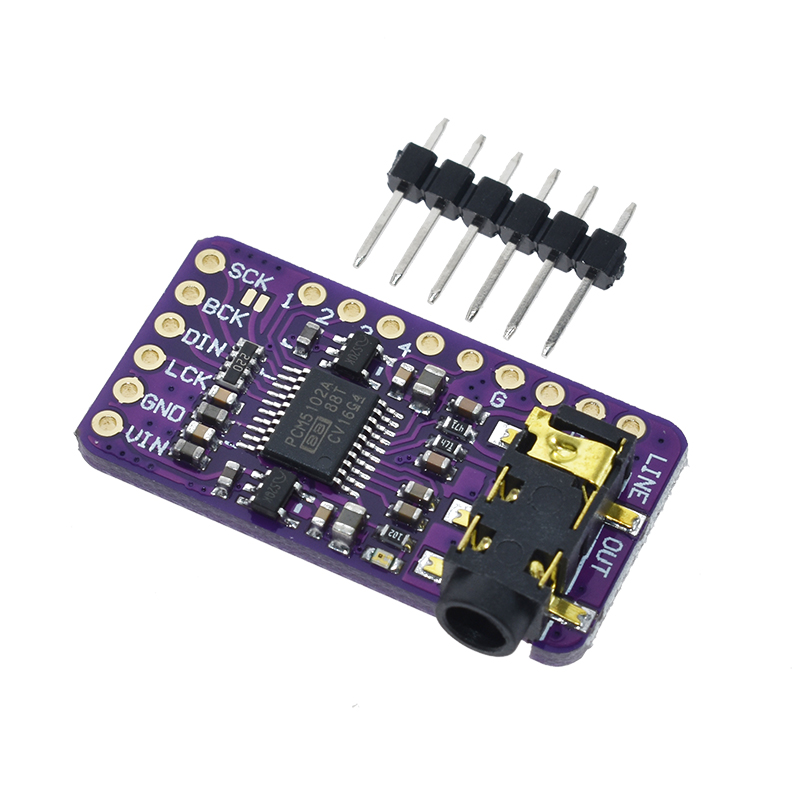 Module Audio numérique - PCM5102A DAC carte son pHAT 3.5mm prise stéréo 24 Bits