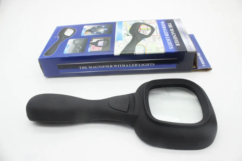 loupe manuelle rectangulaire 4x .60mm (6 LED) th-600558