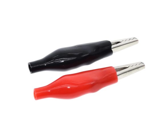 Pince Crocodile G98 électrique en métal 45MM, noir rouge