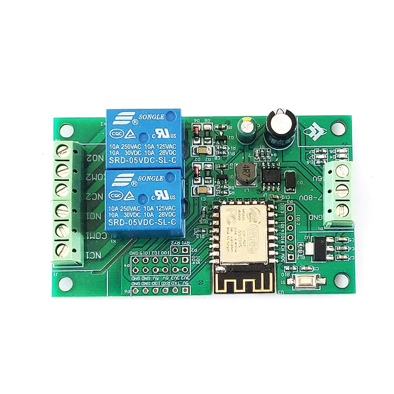 Module de relais WIFI ESP8266 2 canaux 5V/8-80V