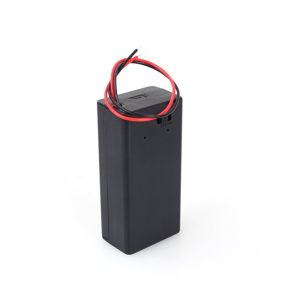 Support pile 9V 6F22 + bouton ON/OFF