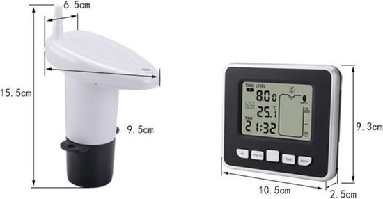 Jauge capteur de niveau d'eau multifonction sans fil électronique à ultrasons TS-FT002