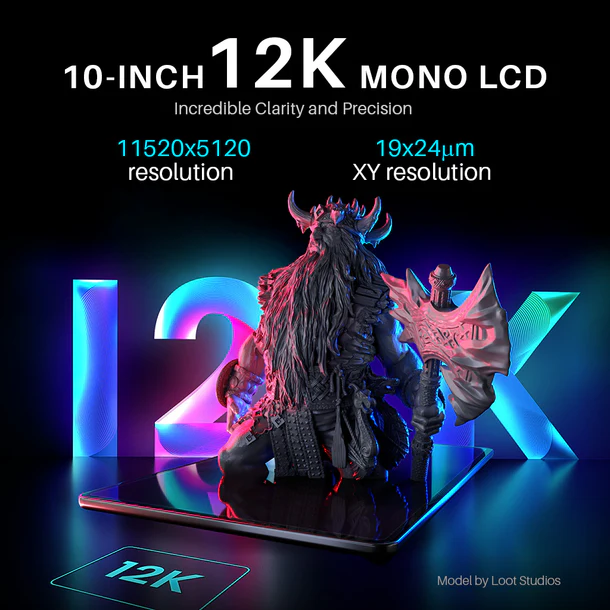 IMPRIMANTE 3D Resine ELEGOO Saturn 3 Ultra 12K 8,62 x 4,84 x 10,24 pouces