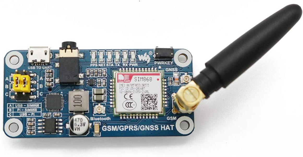 Module Raspberry Pi SIM868GSM/GPRS/GNSS Bluetooth