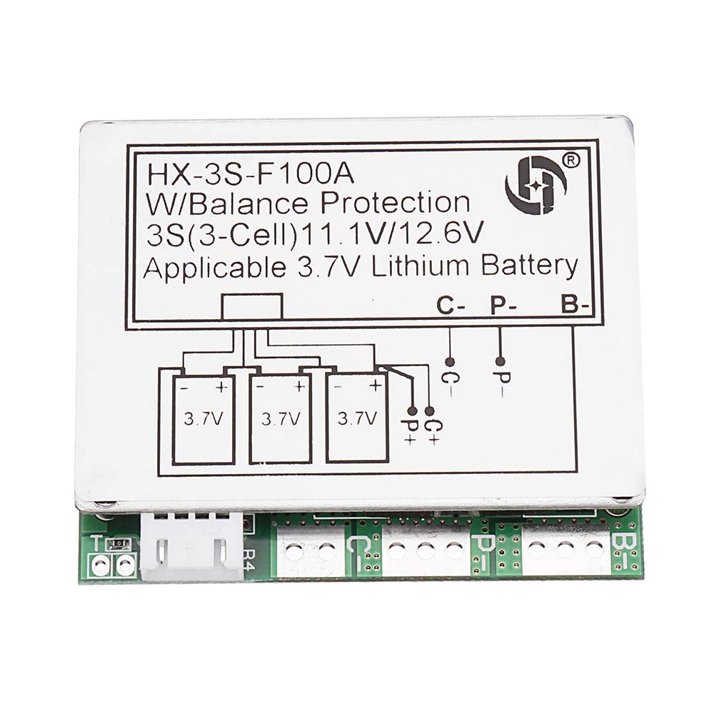 BMS 3S 100A  11.1V 12.6V Li-ion Lithium ion 3 cellules 18650 Protection de la batterie