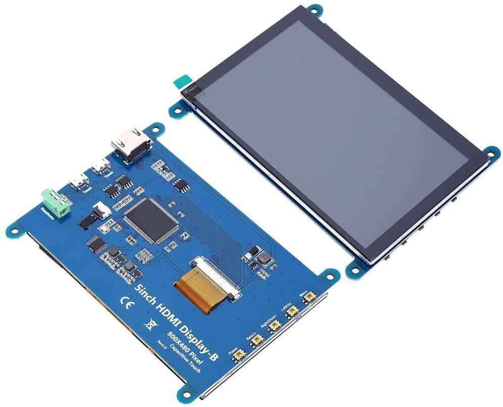 Ecran LCD 5 pouces tactile HDMI pour Raspberry Pi V2