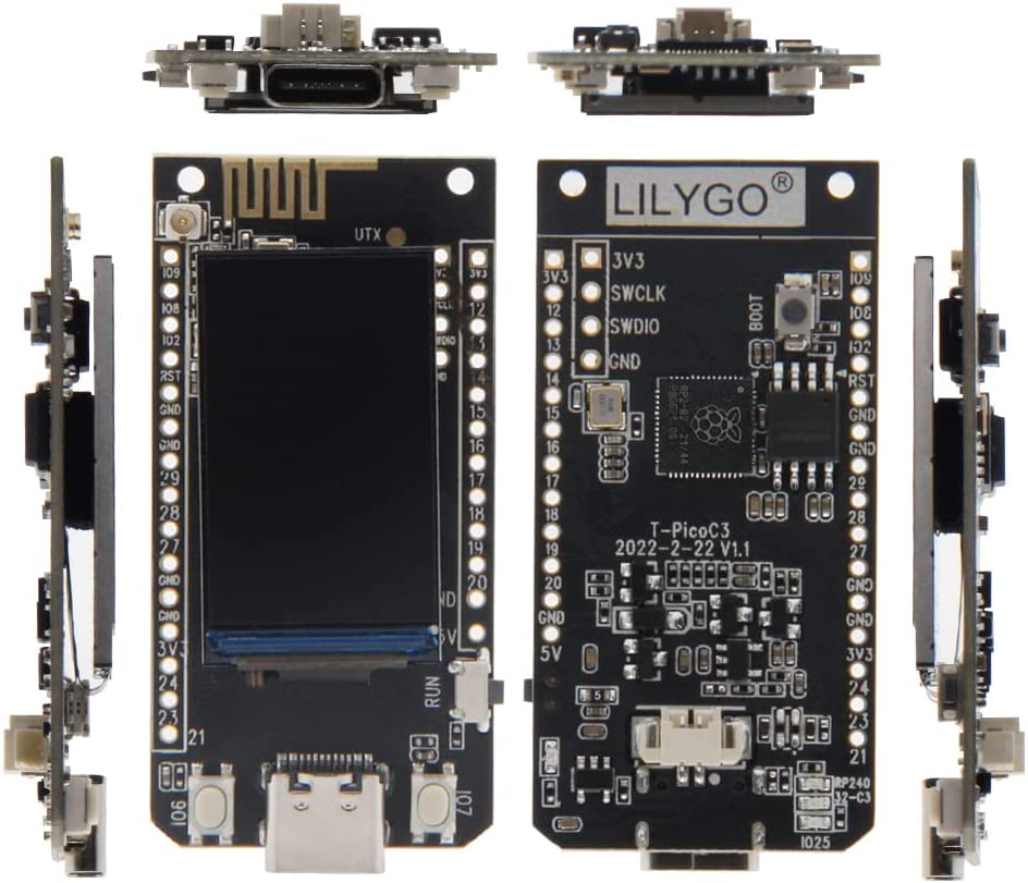 LILYGO T-PicoC3 ESP32-C3 Chip Raspberry Pi RP2040