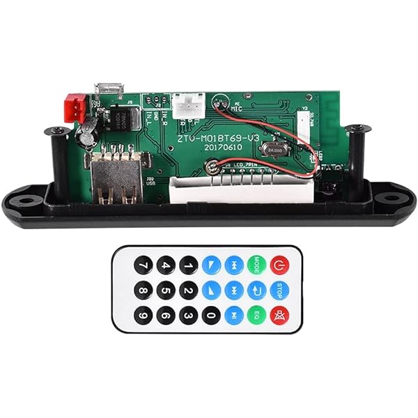 carte de décodage MP3 Bluetooth avec emplacement pour carte SD, USB, FM
