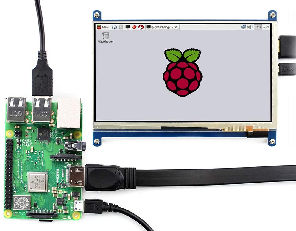 Ecran LCD 7 pouces tactile HDMI pour Raspberry
