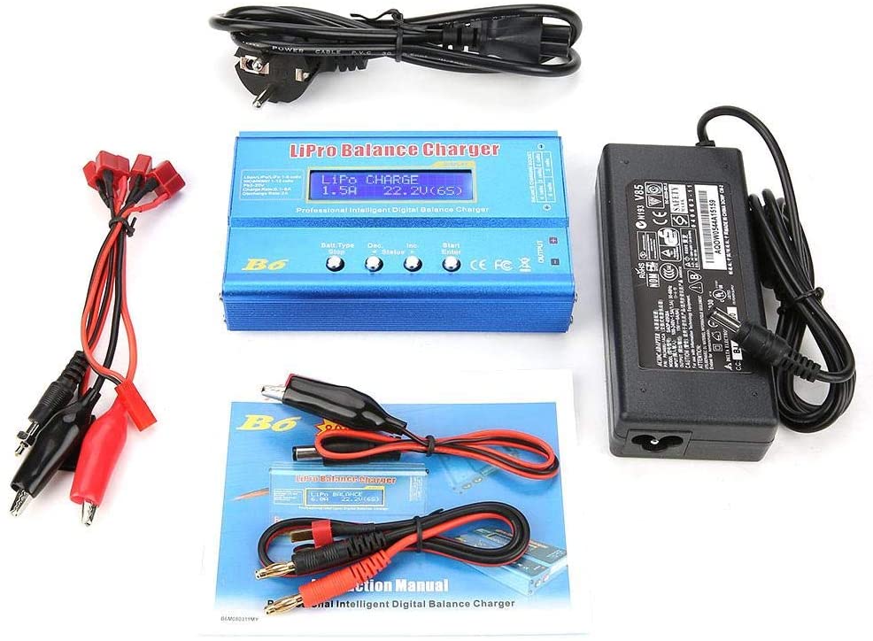 IMAX B6 – Chargeur Déchargeur d'Équilibre de Batterie Lipo + Adaptateur 12V 5A