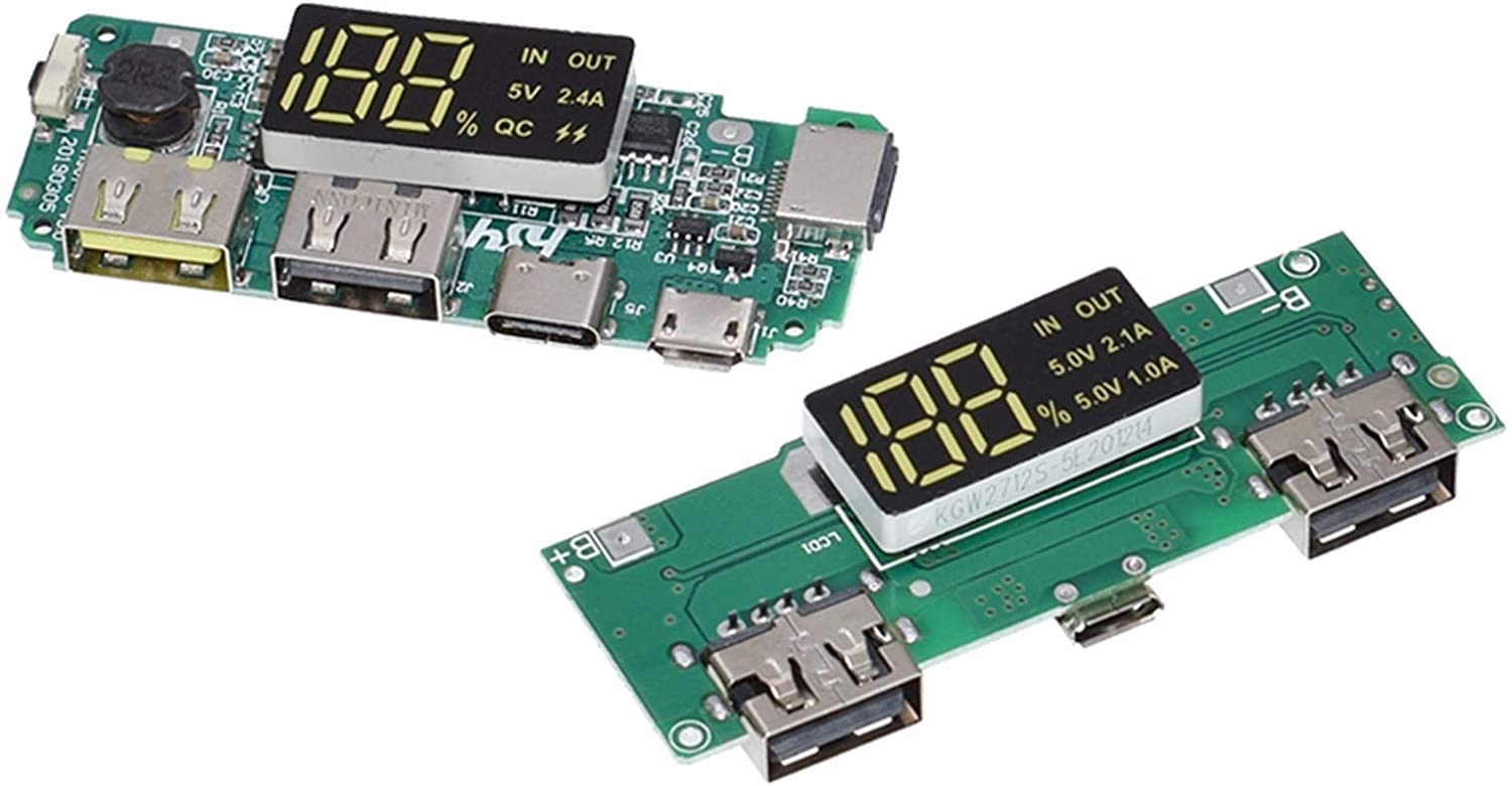 CHARGEUR batterie Lithium 18650 Module d'alimentation USB 5V 2,4 A
