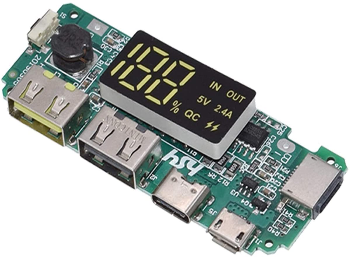 CHARGEUR batterie Lithium 18650 Module d'alimentation USB 5V 2,4 A