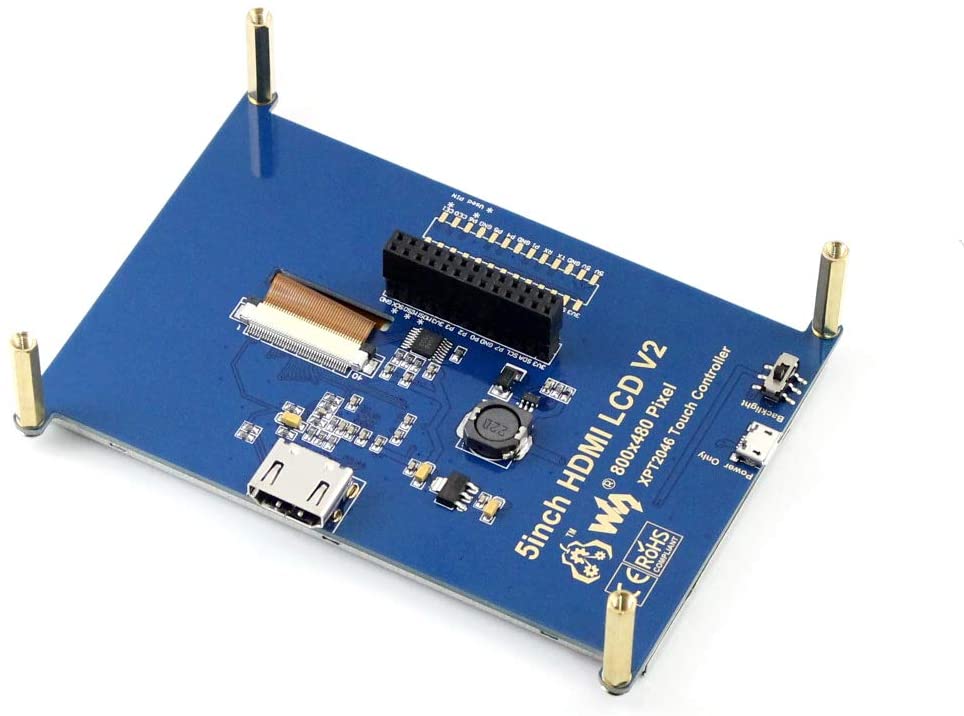 Ecran LCD 5 pouces tactile HDMI pour Raspberry Pi V1