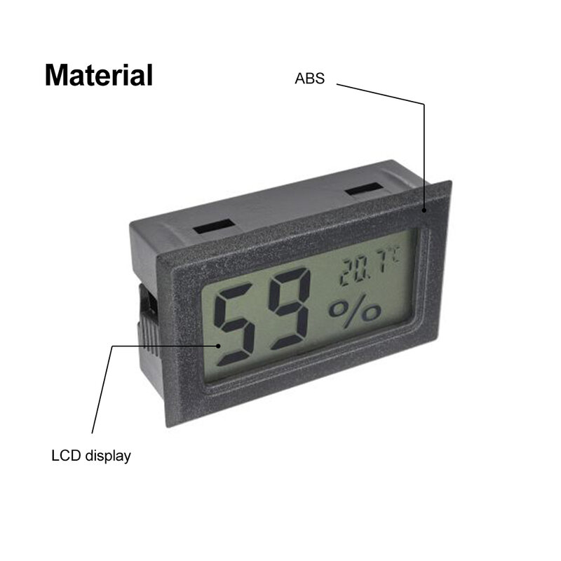 Mini capteur de température intérieur, hygromètre numérique LCD