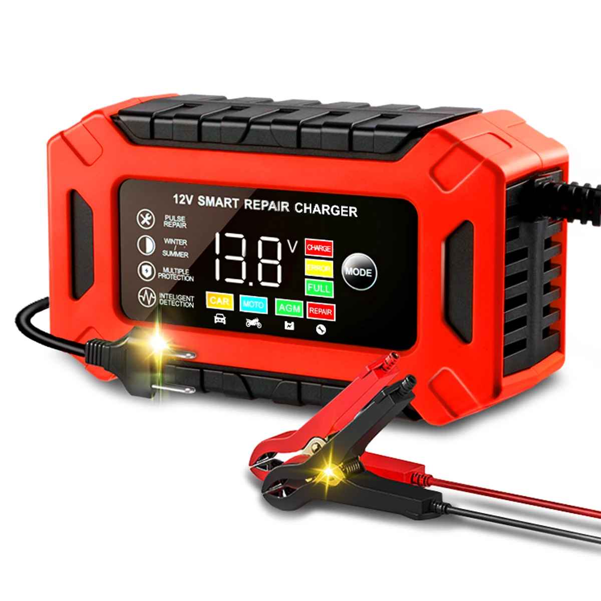Chargeur de batterie de voiture intelligent automatique 12 V 6 A