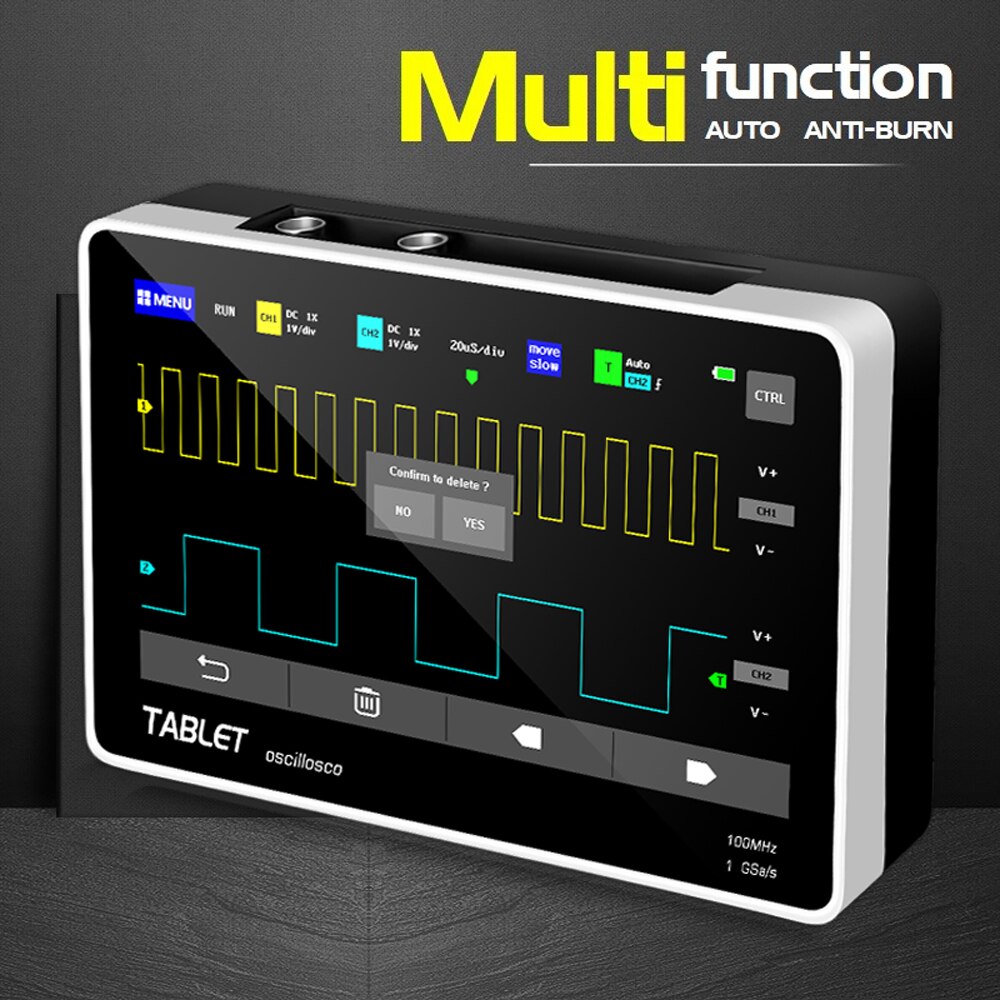 Tablette Oscilloscope numérique é double canal FNIRSI-1013D