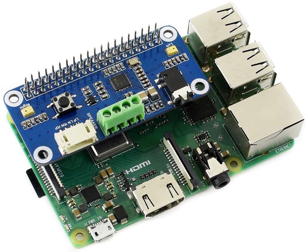 Carte d'extension haut-parleur WM88960 pour Raspberry