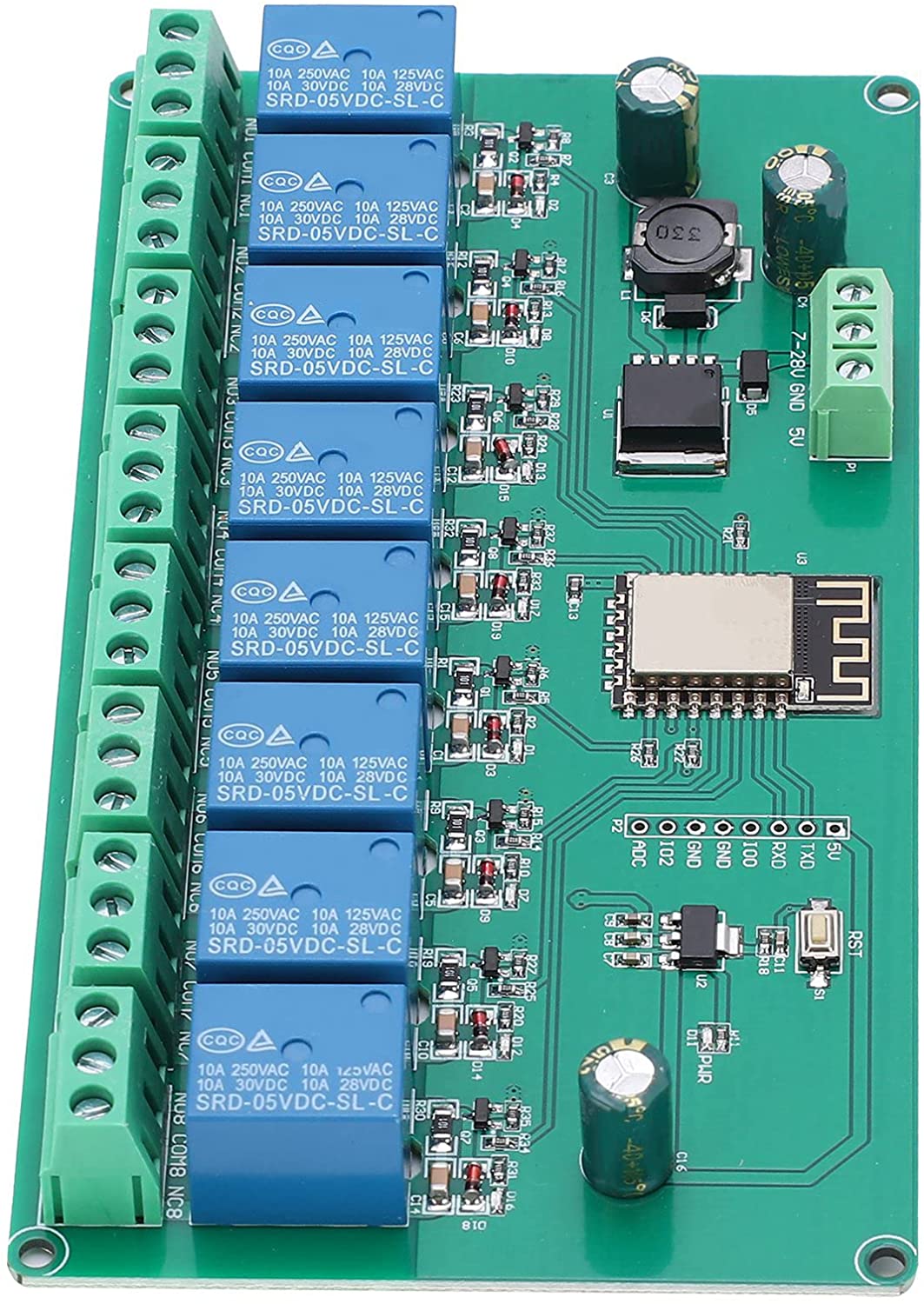 MODULE DE RELAIS WIFI ESP8266 8 CANAUX 5V/8-80V