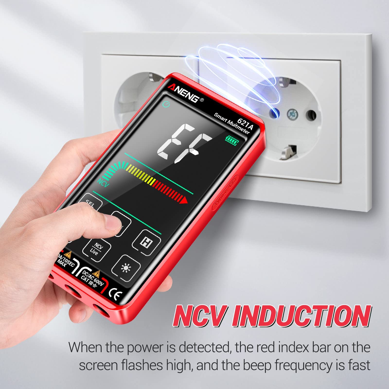 ANENG 621A MULTIMETRE numérique intelligent écran tactile multimètre testeur automatique DC/AC 10A